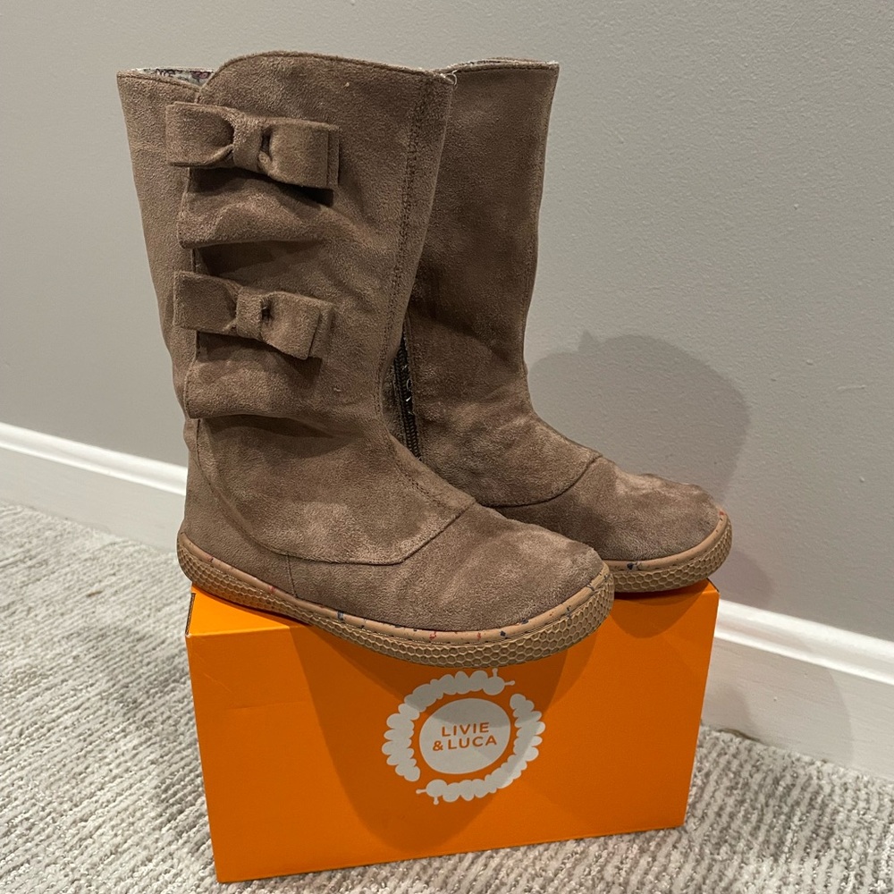 Like New! Girls Livie and Luca Taupe - Neve Boots
